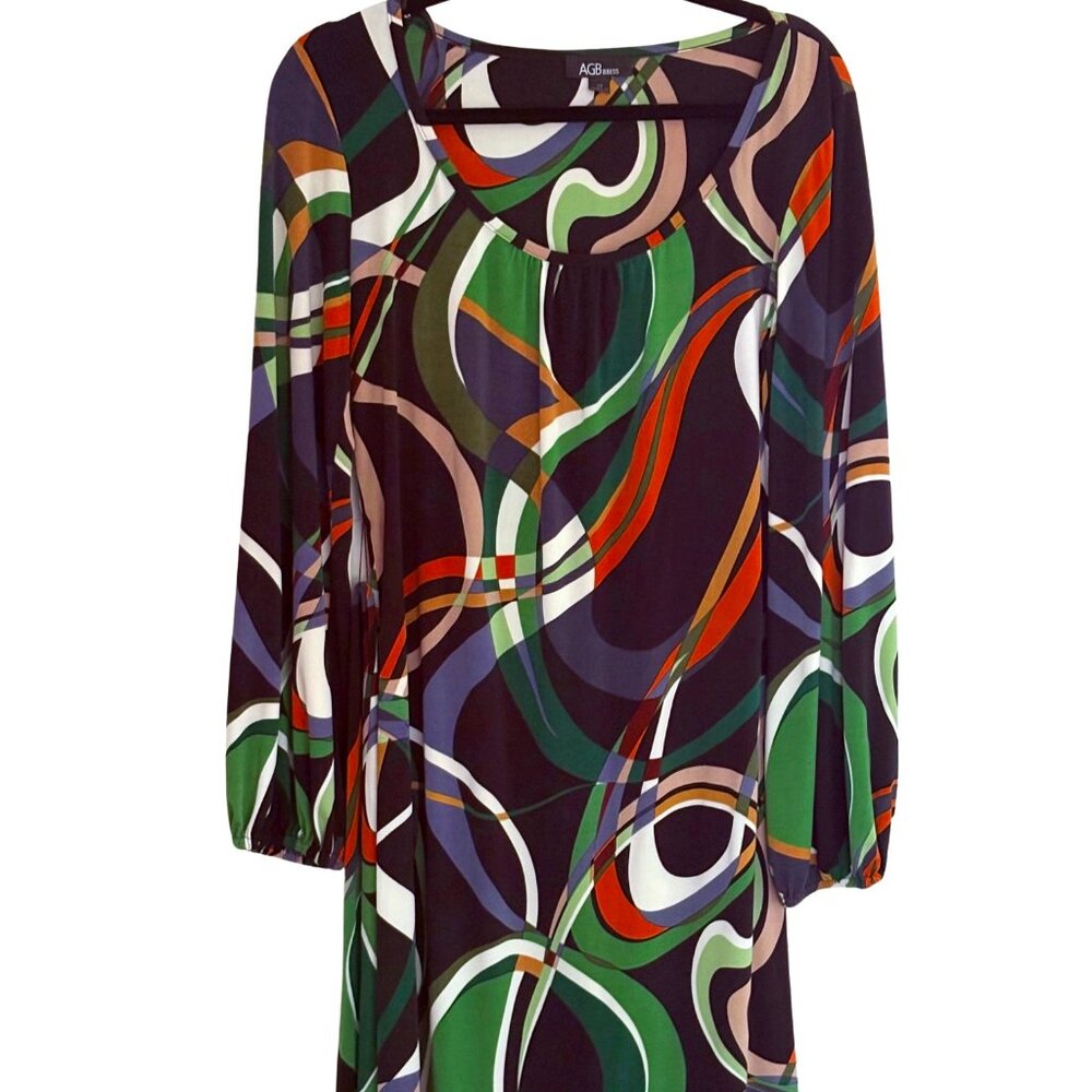 AGB Dress with Belt Womens Size 14 EUC